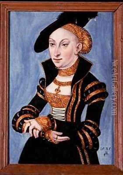 Sibylle Electoral Princess of Saxony Oil Painting - Lucas The Elder Cranach