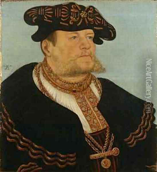 Portrait of the Chancellor Gregor Brueck Oil Painting - Lucas The Elder Cranach