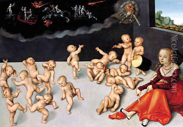Melancholia Oil Painting - Lucas The Elder Cranach