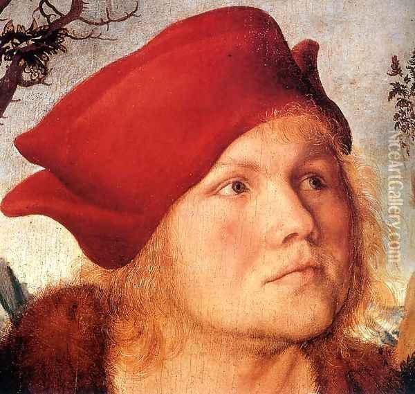 Portrait of Dr. Johannes Cuspinian (detail) Oil Painting - Lucas The Elder Cranach