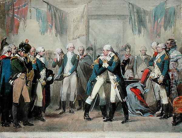 Washington's Farewell to his Officers Oil Painting - Alonzo Chappel