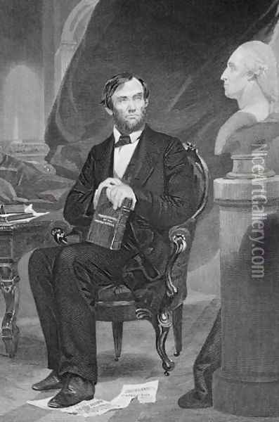 Portrait of Abraham Lincoln (1809-65) Oil Painting - Alonzo Chappel