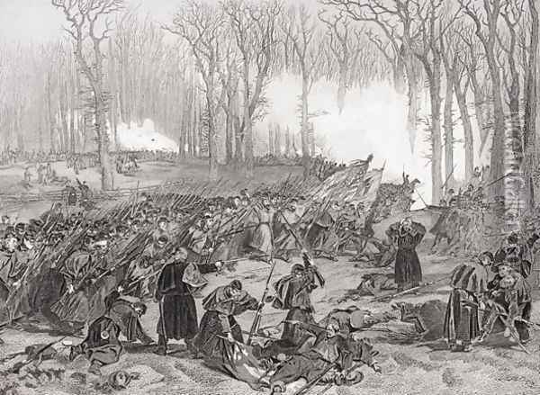 The Battle of Mill Creek, Kentucky, 1862 Oil Painting - Alonzo Chappel