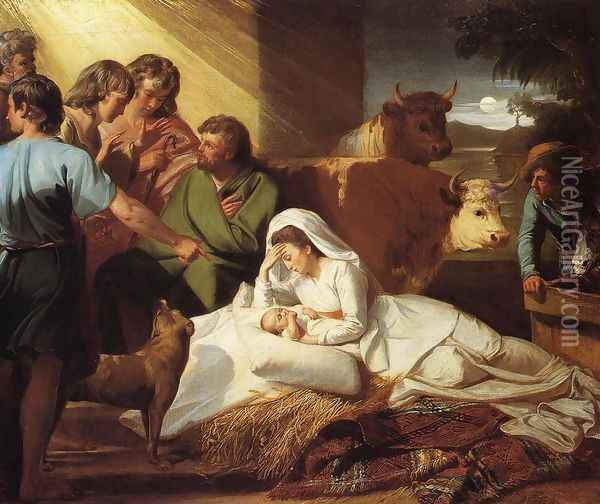 The Nativity Oil Painting - John Singleton Copley
