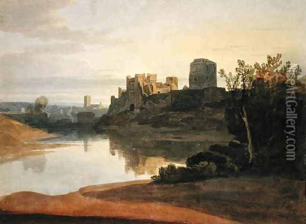 Pembroke Castle Oil Painting - David Cox