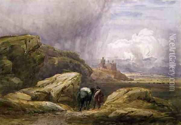 Harlech Castle, 1836 Oil Painting - David Cox