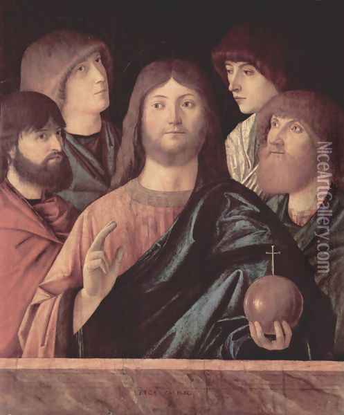 Crist and four apostel Oil Painting - Vittore Carpaccio