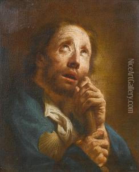 Saint James Oil Painting - Domenico Maggiotto