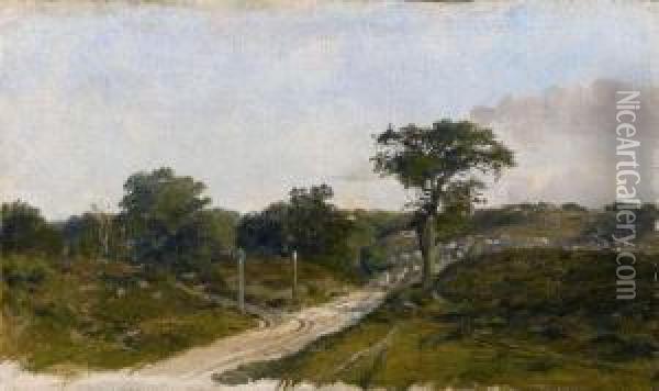 Foret De Fontainebleau Oil Painting - Leon Fleury