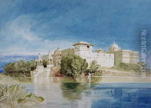 Perawa Palace, Malwa, Central India Oil Painting - John Sell Cotman