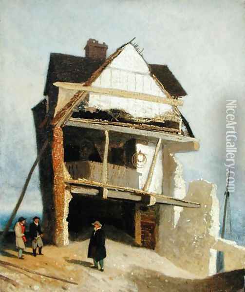 Ruined House, c.1807-10 Oil Painting - John Sell Cotman