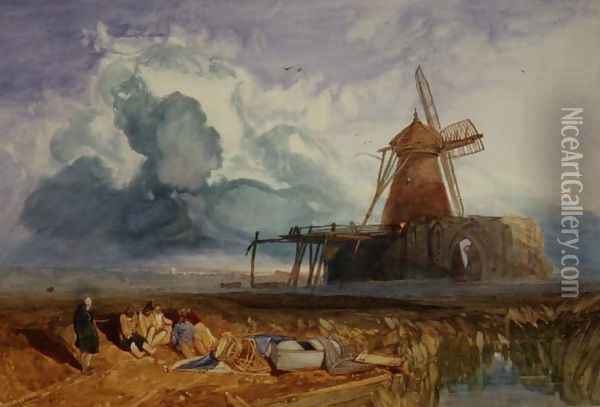 St. Benet's Abbey Norfolk, 1831 Oil Painting - John Sell Cotman