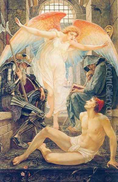 Freedom Oil Painting - Walter Crane