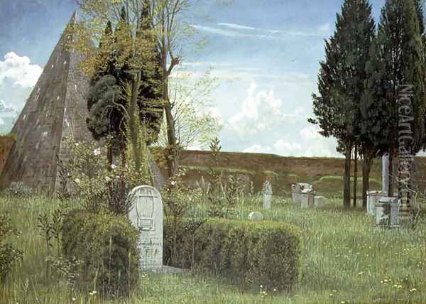The Grave of Shelley, 1873 Oil Painting - Walter Crane