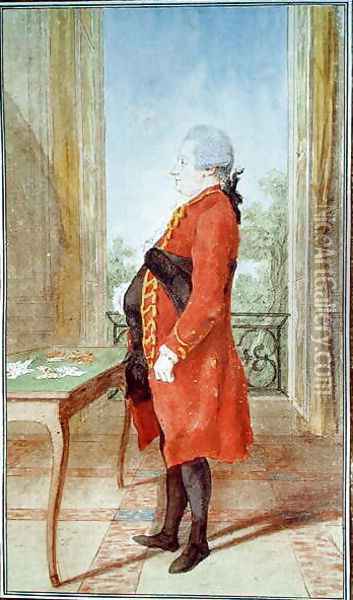 Monsieur le Comte de Blot Oil Painting - Louis Carrogis Carmontelle