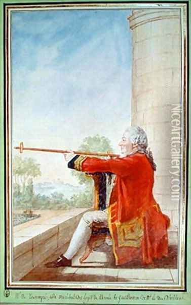 Monsieur de Saint Martin de Tourempre Oil Painting - Louis Carrogis Carmontelle