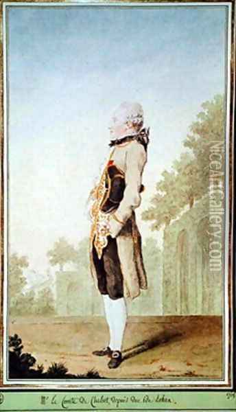 Louis Antoine Auguste 1733-1807 Comte de Chabot and Duc de Rohan Oil Painting - Louis Carrogis Carmontelle