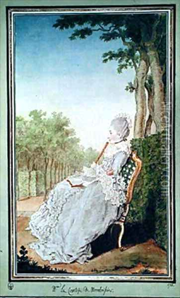 La comtesse de Montboissier Oil Painting - Louis Carrogis Carmontelle