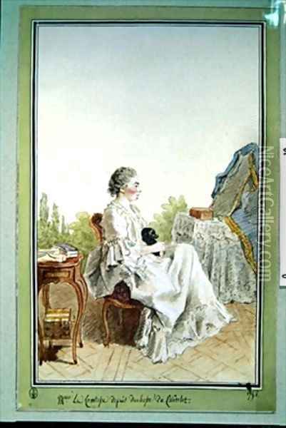 La Comtesse du Chatelet Oil Painting - Louis Carrogis Carmontelle