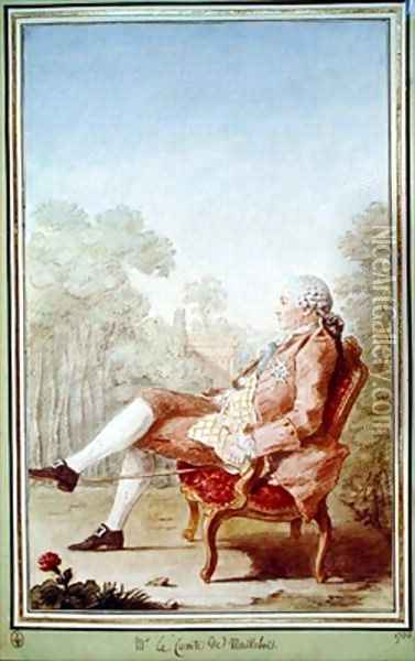 Le Comte de Maillebois Oil Painting - Louis Carrogis Carmontelle
