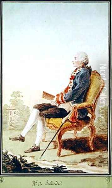 Monsieur de Bullioud 1741-1763 Oil Painting - Louis Carrogis Carmontelle