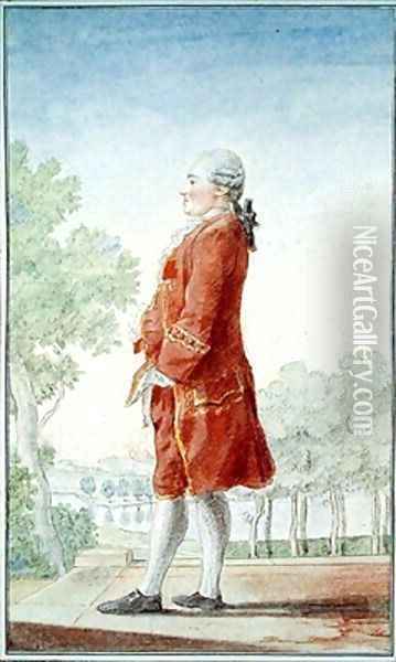 Charles-Jean de La Vallee de Rarecourt, Marquis de Pimodan Oil Painting - Louis Carrogis Carmontelle