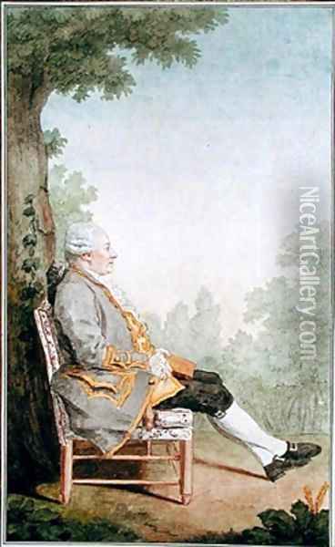 Pierre Chrysostome d'Usson-Bonac (1724-82) Comte d'Usson Oil Painting - Louis Carrogis Carmontelle