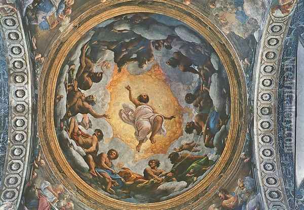 Passing Away Of St John Oil Painting - Antonio Allegri da Correggio