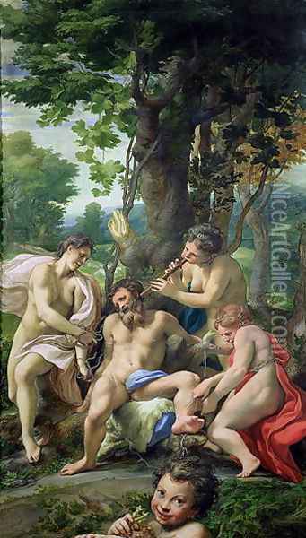 Allegory of the Vices, 1529-30 Oil Painting - Antonio Allegri da Correggio