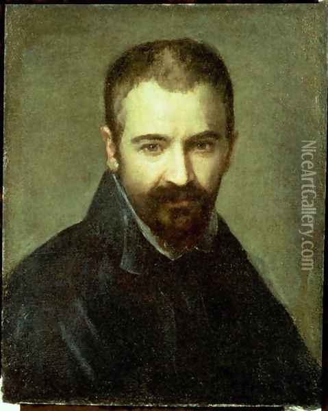 Possible self portrait Oil Painting - Antonio Allegri da Correggio