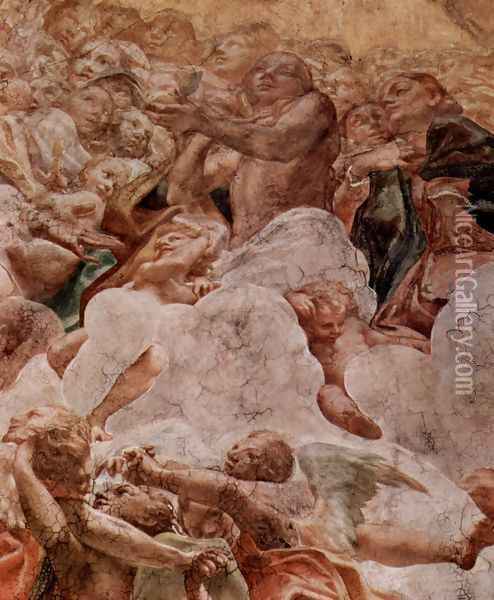 Proclamation, detail, Eva Oil Painting - Antonio Allegri da Correggio