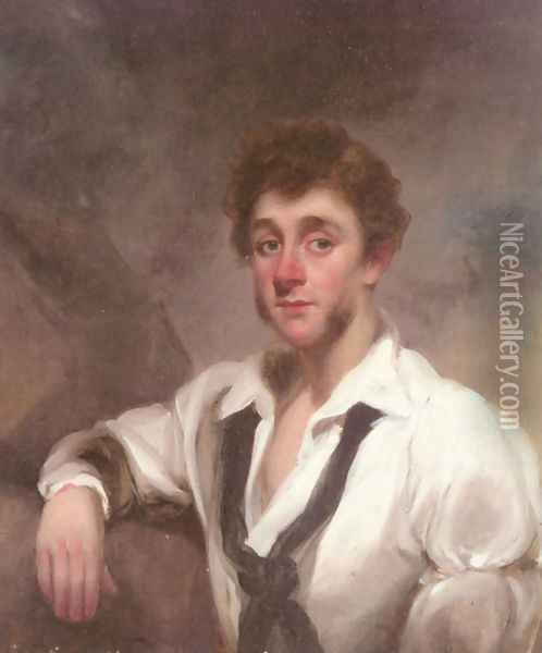 Portrait of a Gentleman Oil Painting - George Chinnery