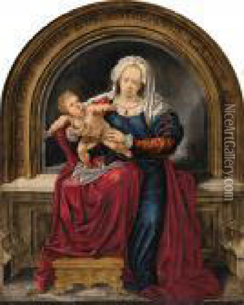 Madonna Mit Kind Oil Painting - Jan Mabuse