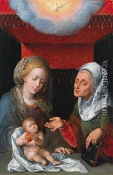La Madonna Oil Painting - Jan Mabuse