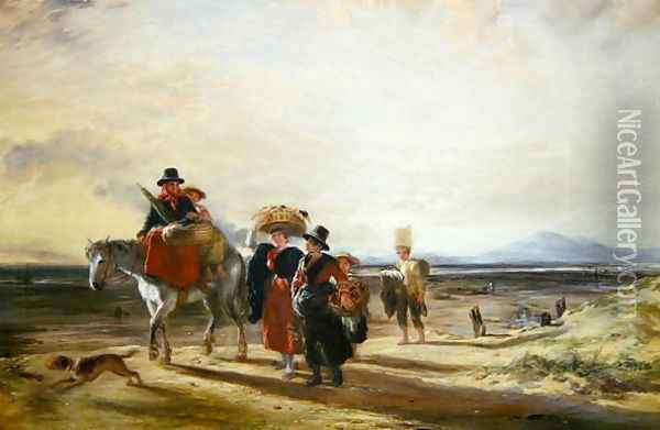 Barmouth Sands, 1835 Oil Painting - William Collins