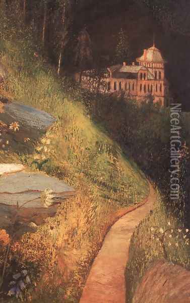 A Nagy Tarpatak volgye a Tatraban (részlet), 1904-05 Oil Painting - Tivadar Kosztka Csontvary