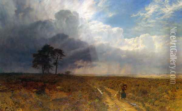 The Coming Storm Oil Painting - George Vicat Cole