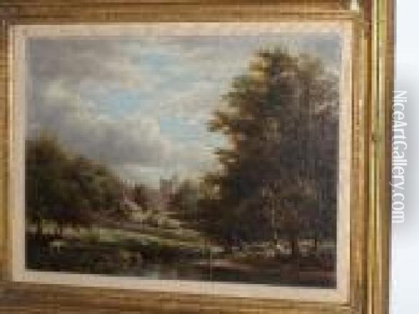 'haddon Hall Oil Painting - William Greaves