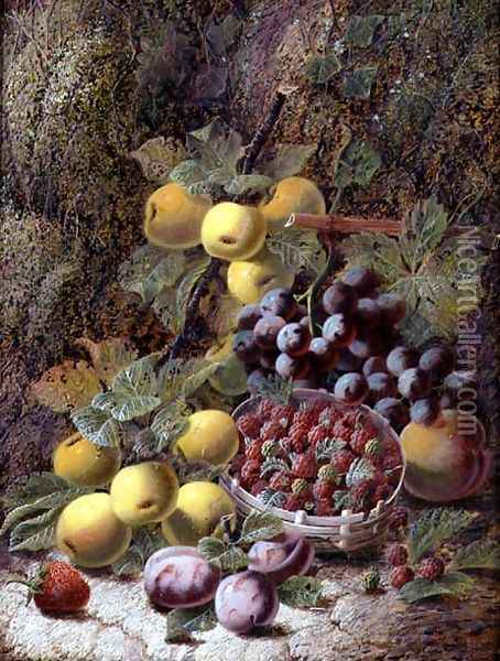Still life with fruit Oil Painting - Oliver Clare