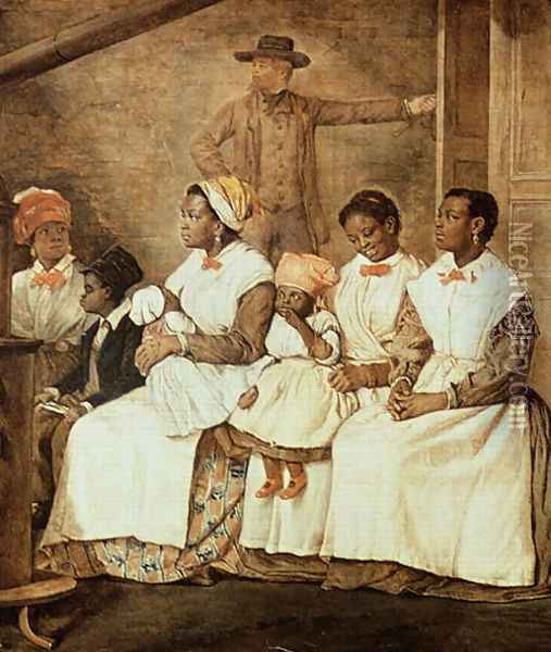 Slave Market (detail) Oil Painting - Eyre Crowe