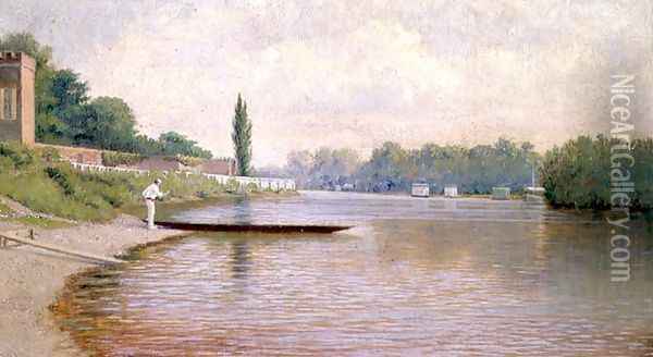 Boating on the Thames Oil Painting - John Mulcaster Carrick