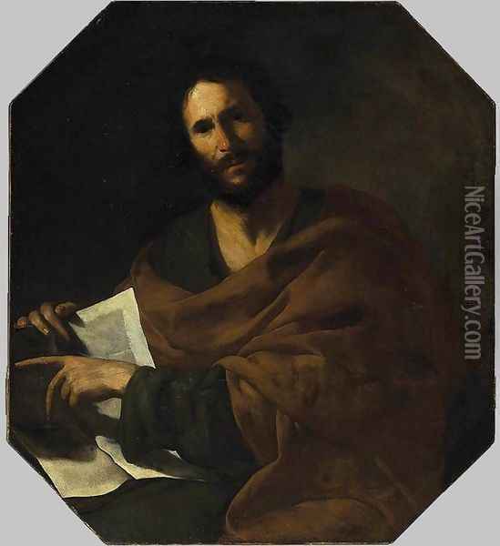 St John the Evangelist 1641-43 Oil Painting - Bernardo Cavallino