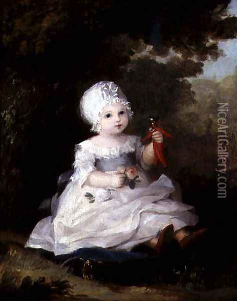 The Toy Soldier Oil Painting - Margaret Sarah Carpenter