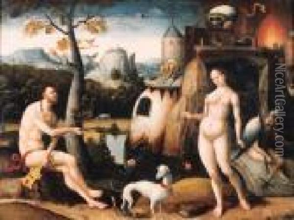 Orpheus And Euridyce Oil Painting - Pieter Huys