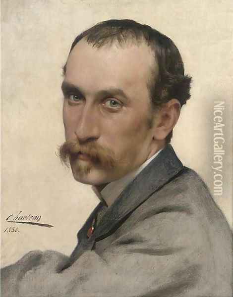Self-portrait of the artist Oil Painting - Theobald Chartran