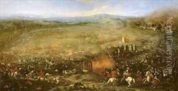 The Battle of Lutzen in 1632 Oil Painting - Jacques Courtois