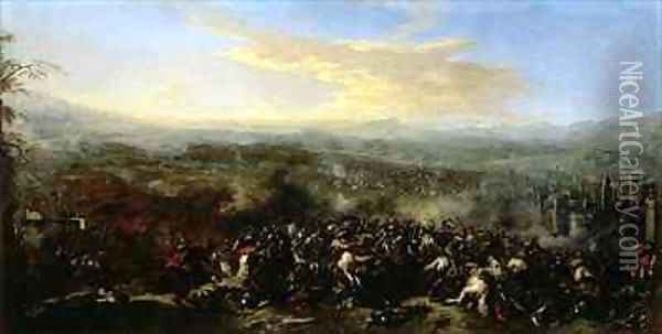 The Battle of Nordlingen in 1634 Oil Painting - Jacques Courtois
