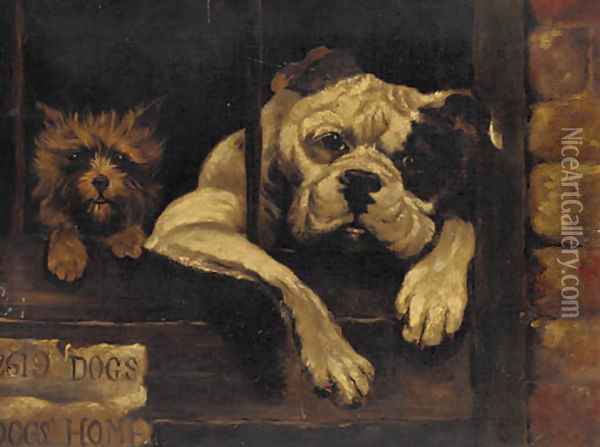 Dogs home Oil Painting - Margaret Collyer