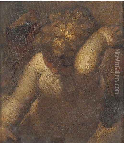 A putto a fragment Oil Painting - Correggio, (Antonio Allegri)