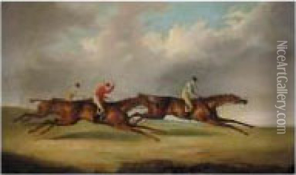The 1825 Derby Oil Painting - George Henry Laporte